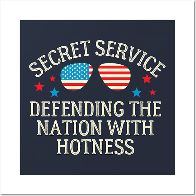 Secret Service Defending the Nation with Hotness Wall Art by MalibuSun